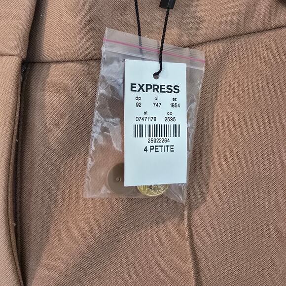 Express Carmel Fitted Dress Pants sz. 4 Petite - Picture 6 of 7